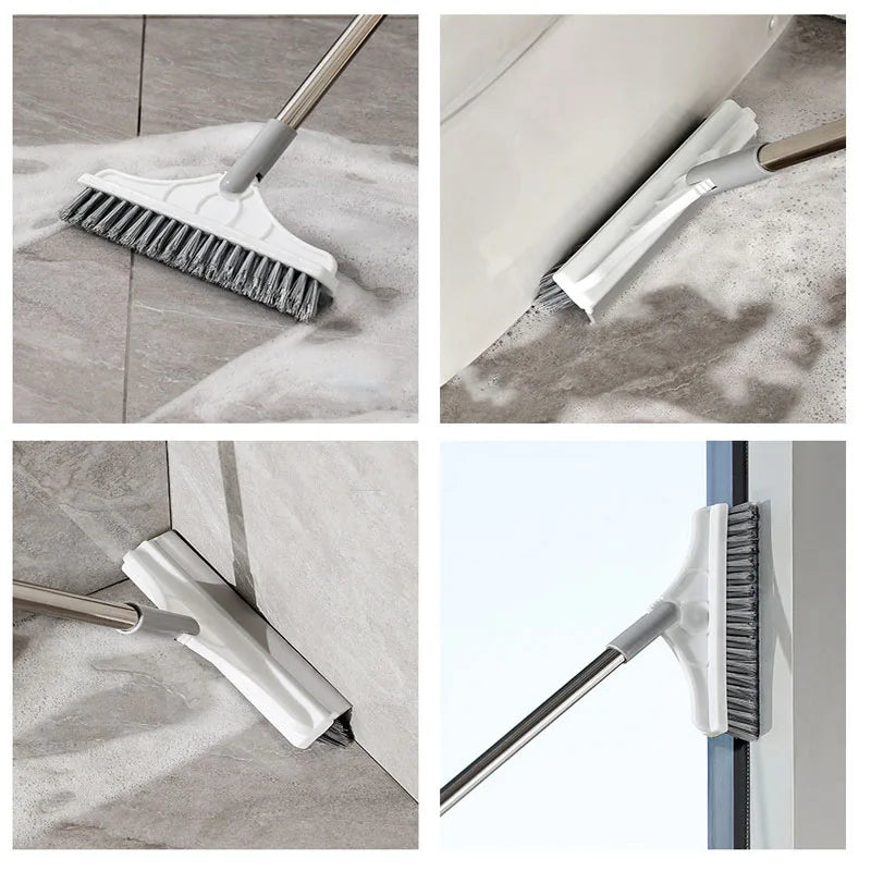 CornerClean Dual-Action Floor & Tile Brush