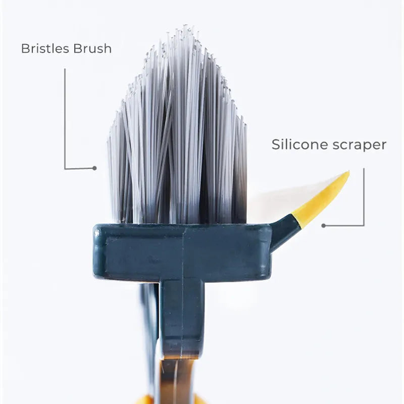 CornerClean Dual-Action Floor & Tile Brush