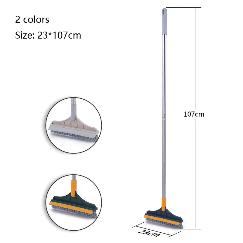 CornerClean Dual-Action Floor & Tile Brush
